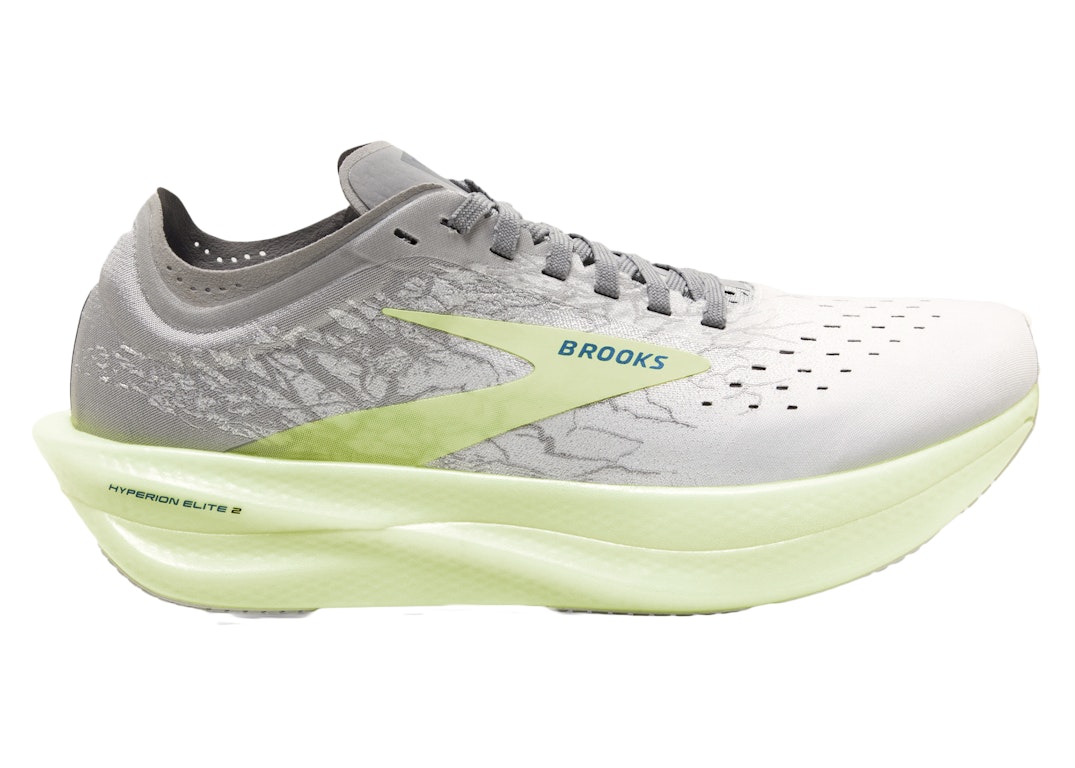 Pre-owned Brooks Hyperion Elite 2 Grey In White/silver/nightlife