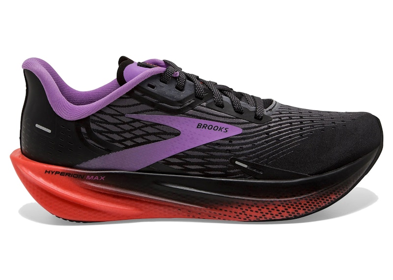 Pre-owned Brooks Hyperion Max (women's) Sneakers In Black/fiesta/bellflower In Multi