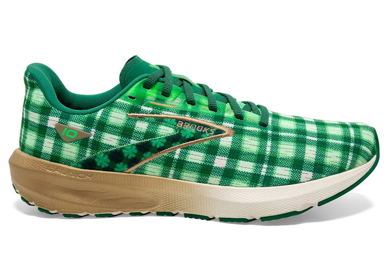 Pre-owned Brooks Men's Launch 10 Sneakers In Toucan/verdant/vanilla