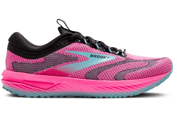 Brooks Revel 7 Knockout Pink Black Aqua (Women's)