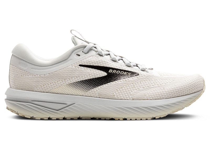 Pre-owned Brooks Men's Revel 7 Sneakers In White/pelican/black