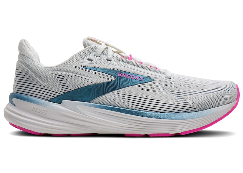 Brooks Revel 8 White Moonlight Pink (Women's) - 120456-1B-132 - US