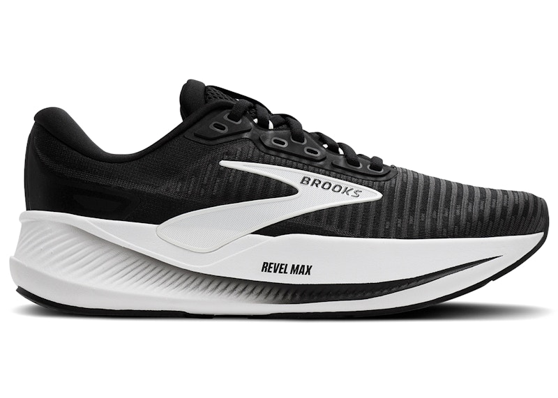 Brooks Revel Max Black Grey White (Women's) - 120470-1B-090 - US
