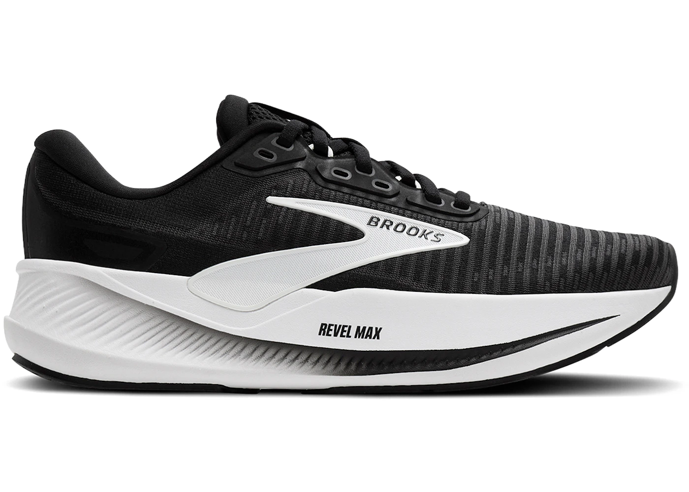 Brooks Revel Max Black Grey White (Women's) - 120470-1B-090 - US