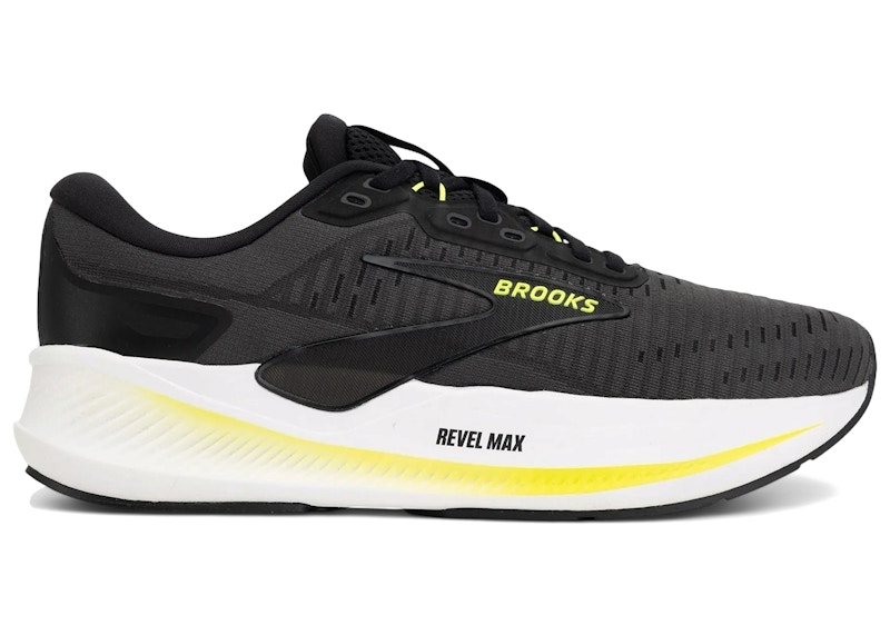 Men's Brooks Revel Max Sneakers in Ebony/Black/Nightlife