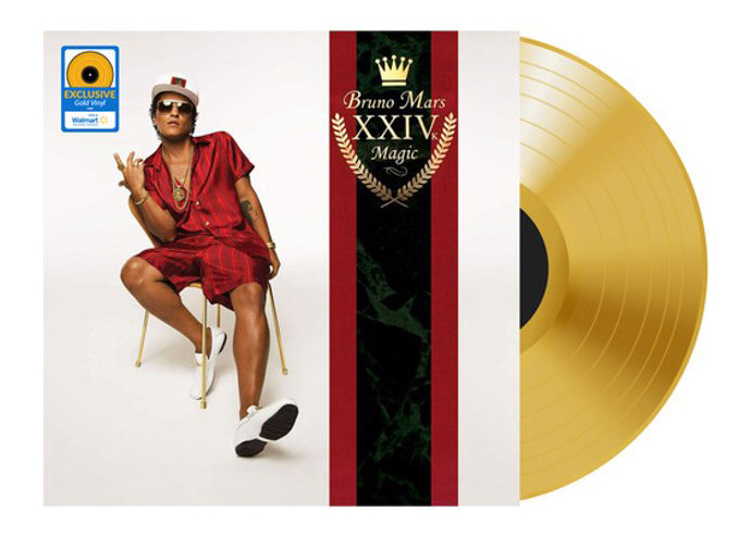 Bruno Mars 24K Magic Walmart Exclusive LP Vinyl Gold - TW