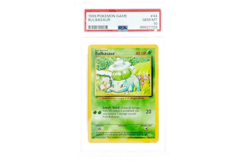 Bulbasaur 1999 Pokemon TCG Base Set 1st Edition #44/102 (PSA or BGS Graded) - 1999 - US Bulbasaur 1999 Pokemon TCG Base Set 1st Edition #44/102 (PSA or BGS Graded) - 1999 - US