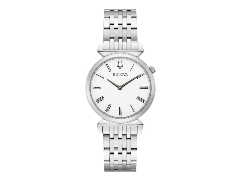 Pre-owned Bulova Women's  Regatta Classic 96l275 Watch In Stainless Steel In Silver