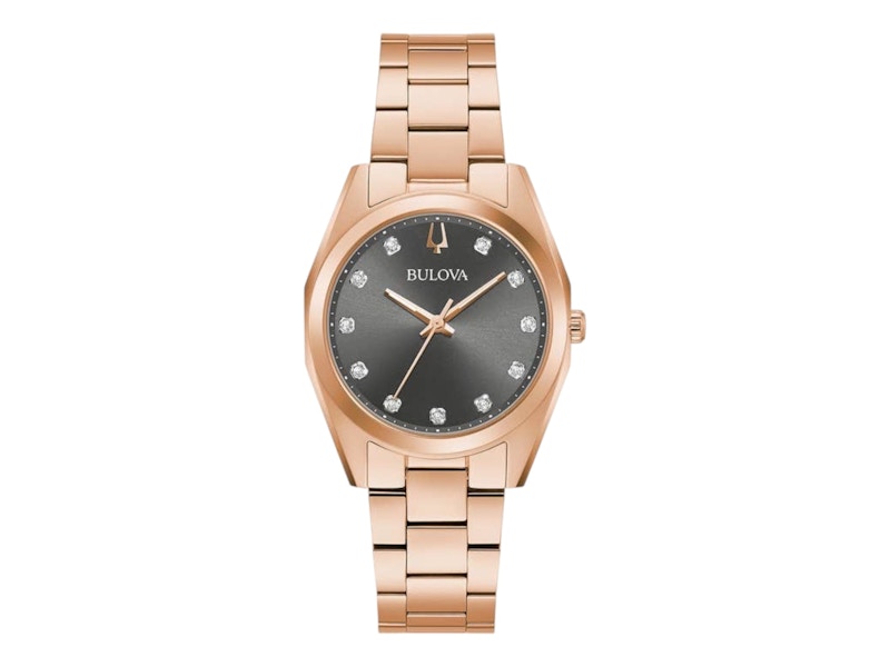 Pre-owned Bulova Women's  Surveyor 97p156 Watch In Stainless Steel In Silver