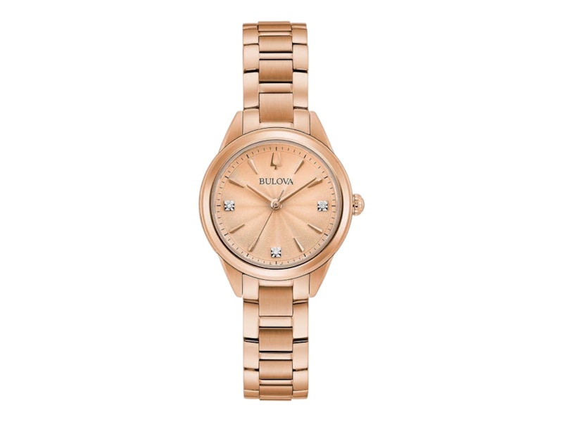 Pre-owned Bulova Women's  Sutton 97p151 Watch In Stainless Steel In Silver