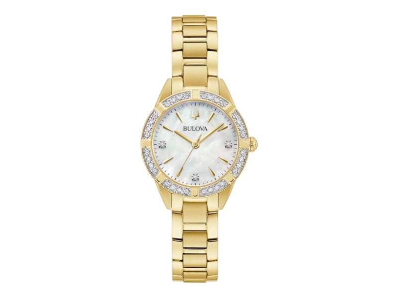 Pre-owned Bulova Women's Sutton 98r297 Watch In Stainless Steel In Silver