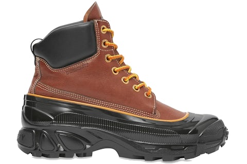 Burberry Arthur Ankle Boots Brown Black Men's 8031085 US