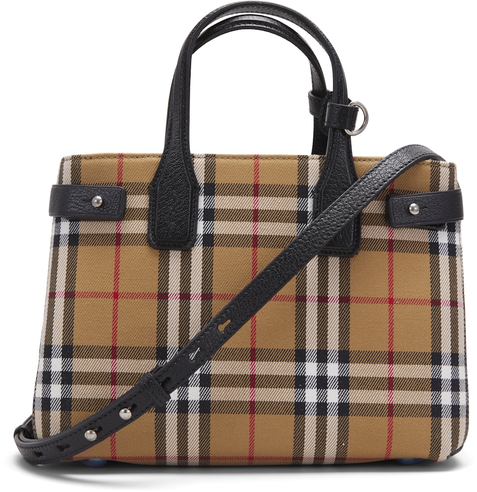 Burberry The Small Vintage Check and Leather in with