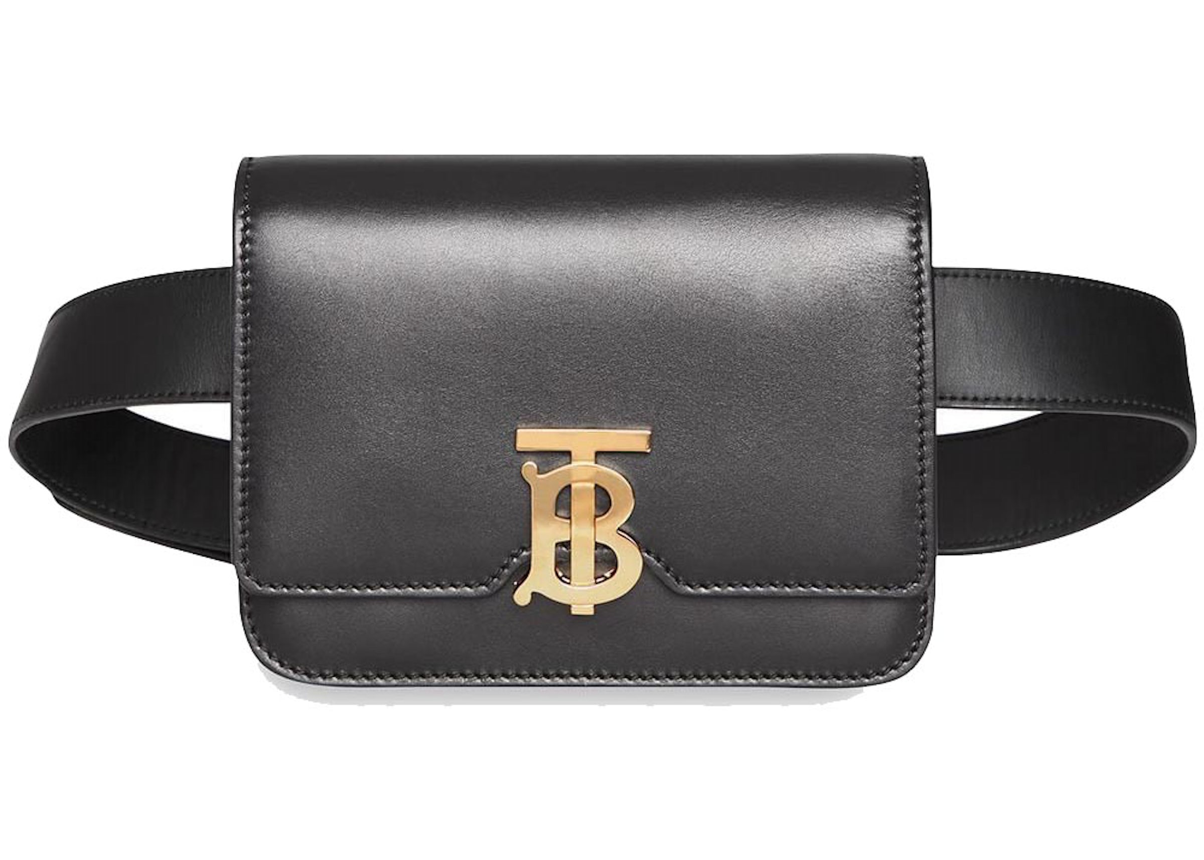 Burberry Belted Leather TB Bag Black