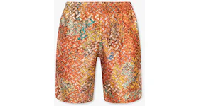 Burberry Bradeston Patterned Silk Shorts Multicolour