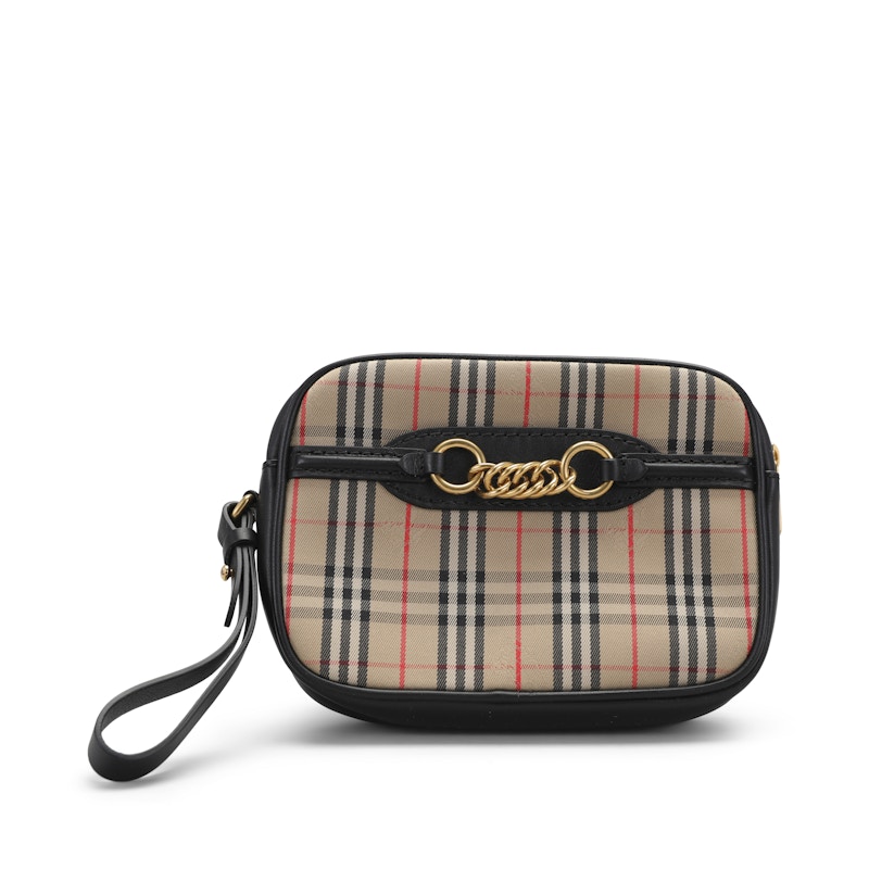 Burberry vintage check link crossbody clearance camera bag