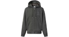 Burberry Letter Graphic Cotton Blend Zip Hoodie Black