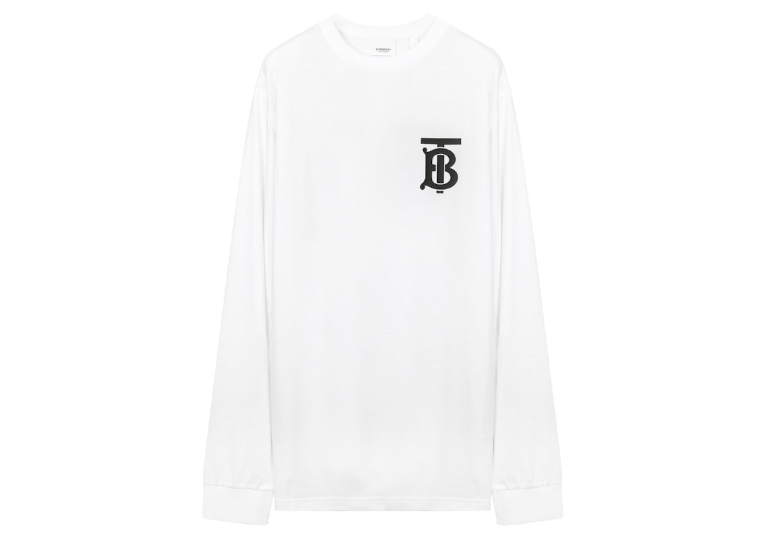 Pre-owned Burberry Monogram Motif L/s T-shirt White
