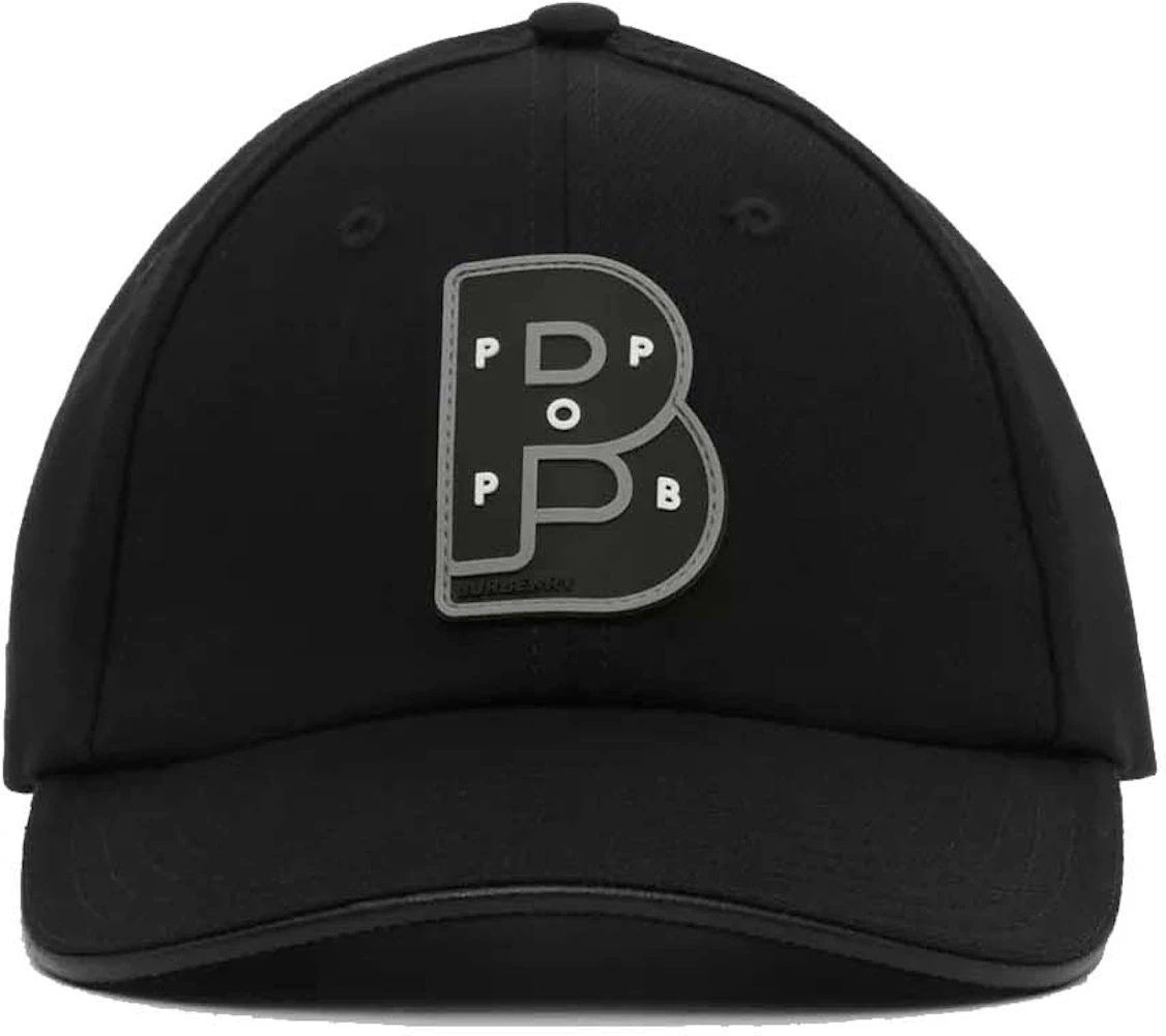 Burberry x Pop Trading Company Baseball Cap Black Men's - US