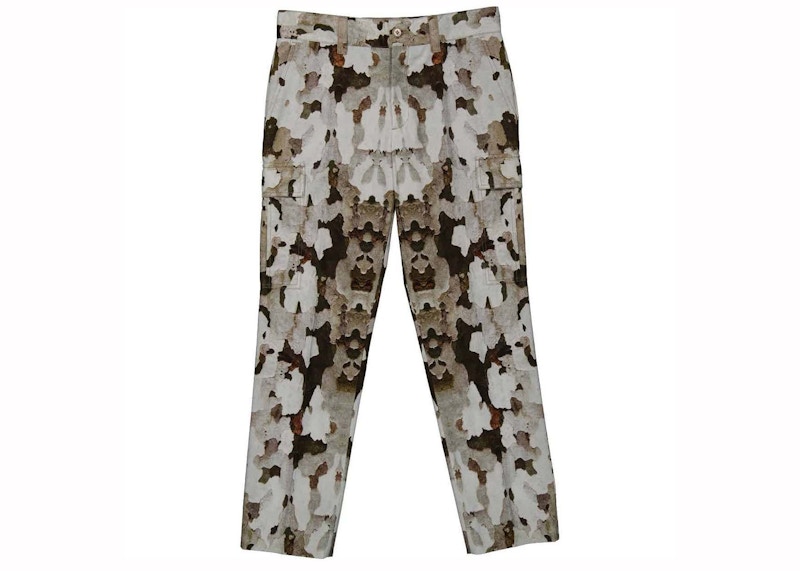 Pre-owned Burberry Men's  Camouflage Print Cargo Trousers In Honey