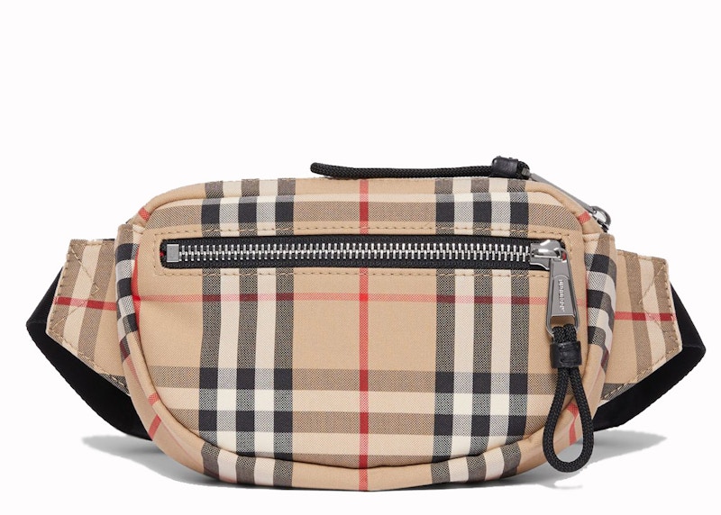 burberry check bum bag