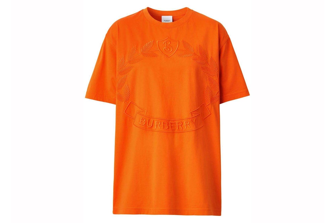 Pre-owned Burberry Carrick T-shirt Orange