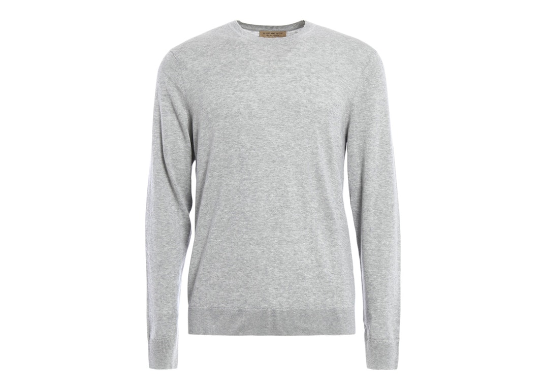 Pre-owned Burberry Cashmere Blend Crewneck Sweatshirt Grey