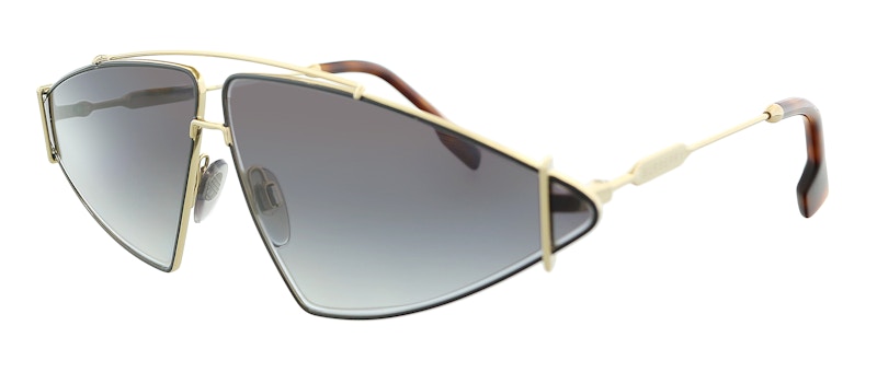 Aviator sunglasses Burberry Gold in Metal - 26631217