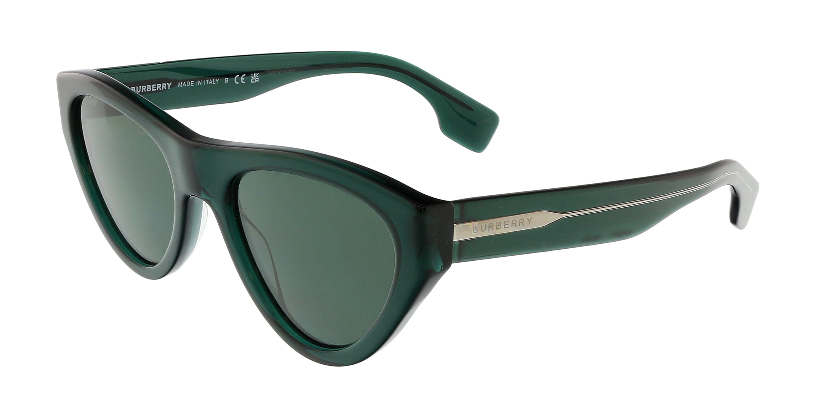 Burberry Cateye Sunglasses Tranwsparent Green (0BE4285 379571) in 