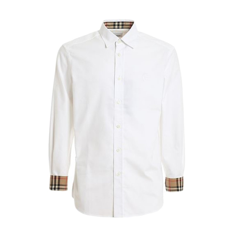 Burberry white store shirt men