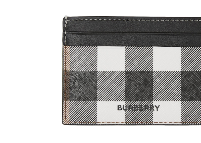 Burberry Check 7 slot Card Case Dark Birch Brown