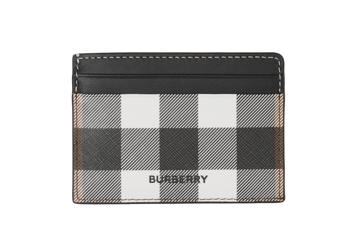 Pre-owned Burberry Check (7 Slot) Card Case Dark Birch Brown