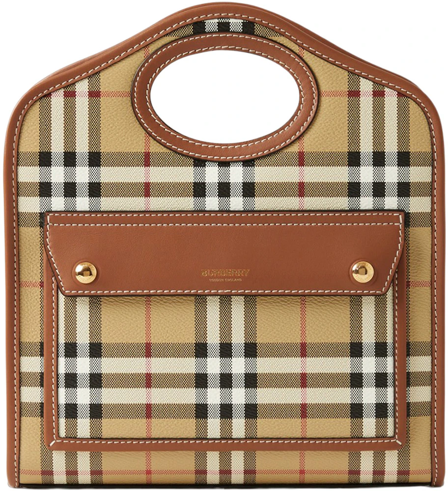 Mini Pocket Bag in Natural/malt Brown - Women