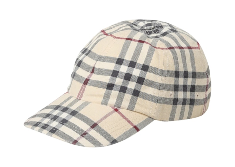 Crema Burberry Check Cap