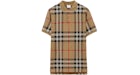 Burberry Kariertes Baumwoll-Jacquard-Poloshirt Archiv Beige