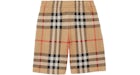 Burberry Check Cotton Jacquard Shorts Archive Beige