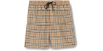 Bañador Burberry Check Drawcord en beige