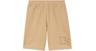 Burberry Check EKD Cotton Shorts Soft fawn