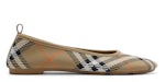 Ballerines pour bébés Burberry Check Knit Sand (femmes)