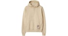 Burberry Check Label Cotton Hoodie Nutmeg