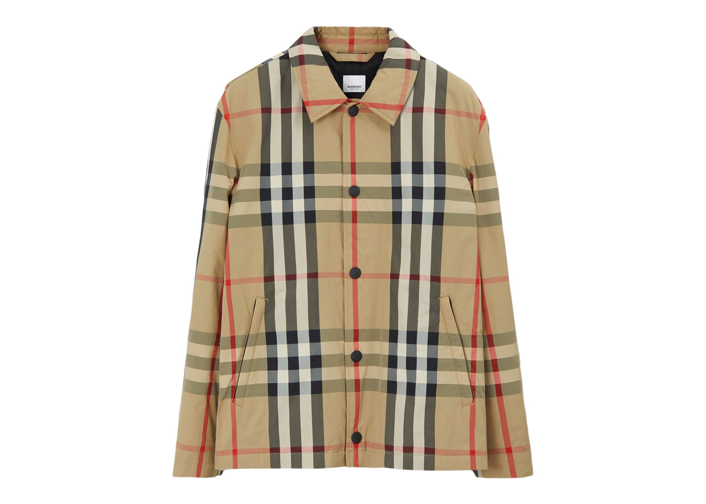 Burberry Blue Exaggerated Check Shirt