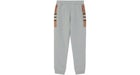 Burberry Check-Panel Track Pants Ligh Grey