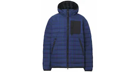 Burberry Check Print Padded Down Jacket Oceanic Blue