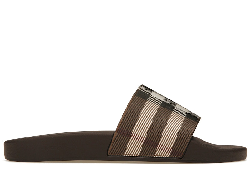 Burberry best sale check slides