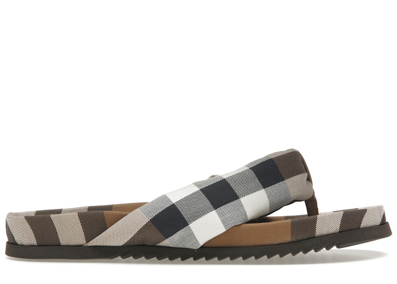 Burberry-Check-Print-Thong-