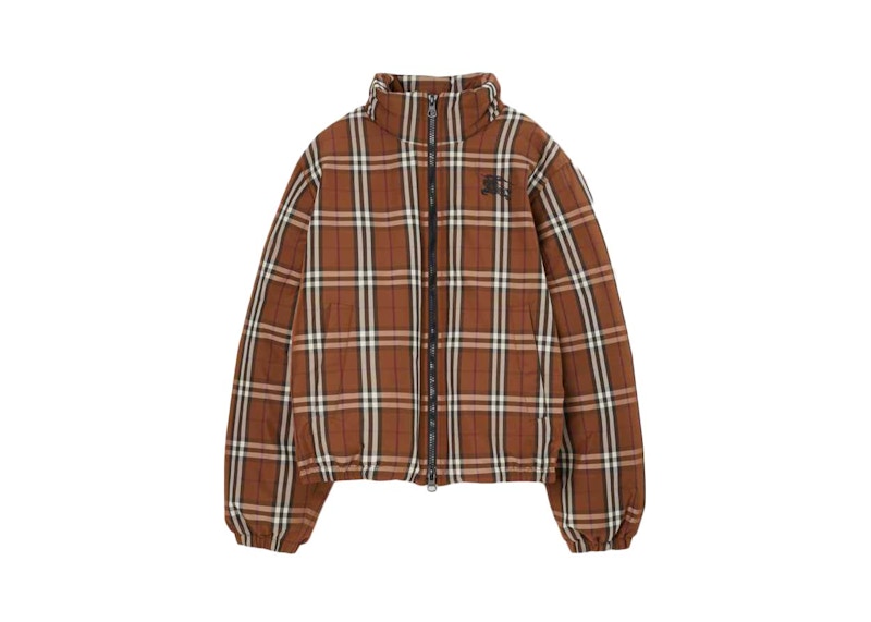 Burberry vintage check puffer hot sale jacket