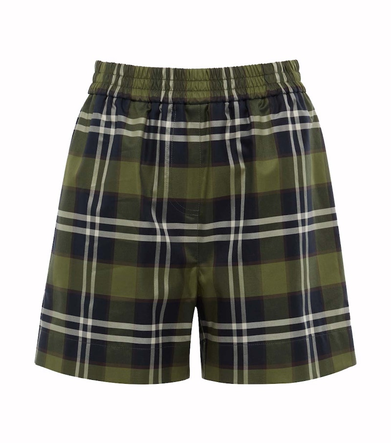 Burberry shorts green on sale