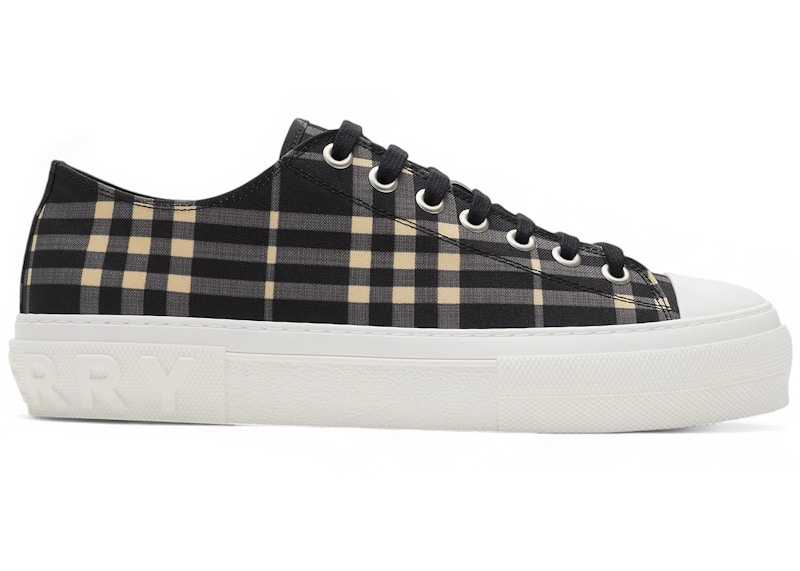 Pre-owned Burberry Check Sneakers Calico ( Women's) In Black