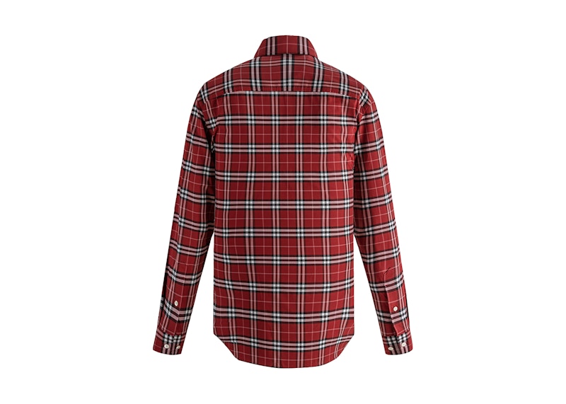 Black and online red burberry shirt