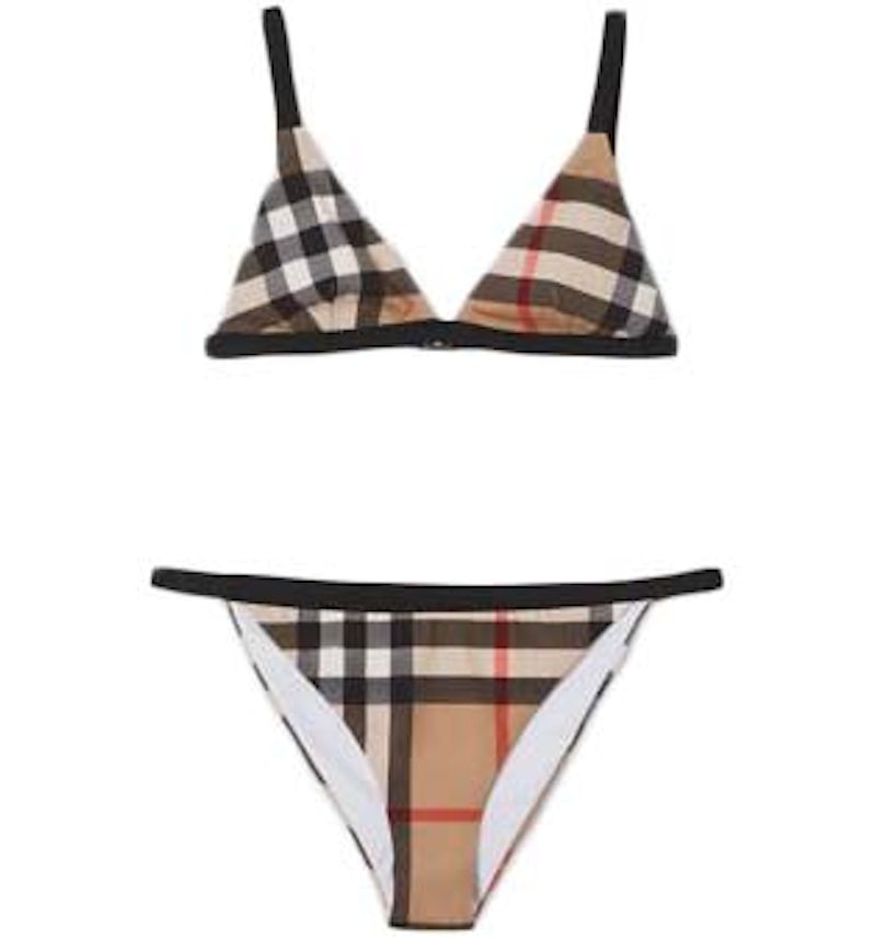 Burberry Check Triangle Bikini Archive Beige SS22 US